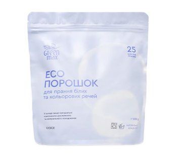 Екопорошок для прання білих та кольорових речей 1 кг / 25 циклів 88879 фото